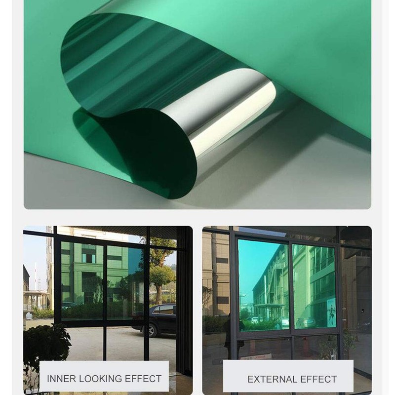 Sunice Green & Silver Window Tint One Way Silver Mirror