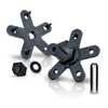 AIMALL 4Set Car Mat Fixed Buckle Set, Anti-Slip Double-Layer Plastic