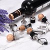 uxcell Stainless Steel Bottle Pourers, 4Pcs Auto Flip Olive Oil