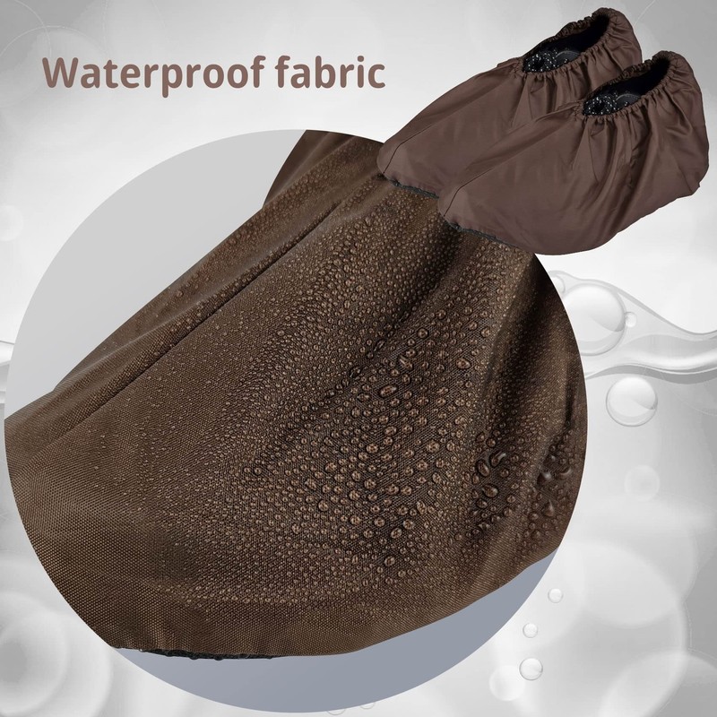 MELGO 1 Pair Reusable Shoe Covers, Slip Resistant Washable Overshoes,