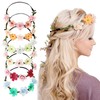 Andibro Pack of 6 Flower Wreath Hair Crown, Wedding Rose