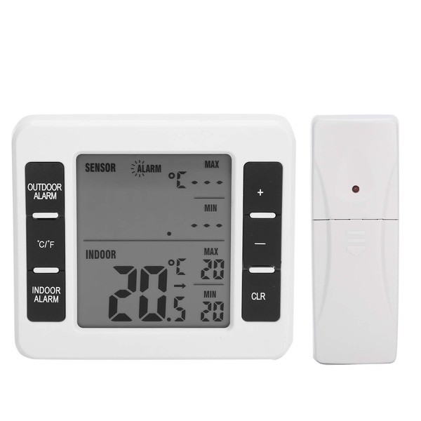 Bewinner Refrigerator Temperature Alarm, Wireless Digital LCD Monitor, Freezer Alarm