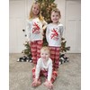 SANMIO Family Christmas Pajamas Matching Sets Moose Plaid Xmas Pjs