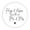 40 Hugs and kisses from the mr and mrs stickers