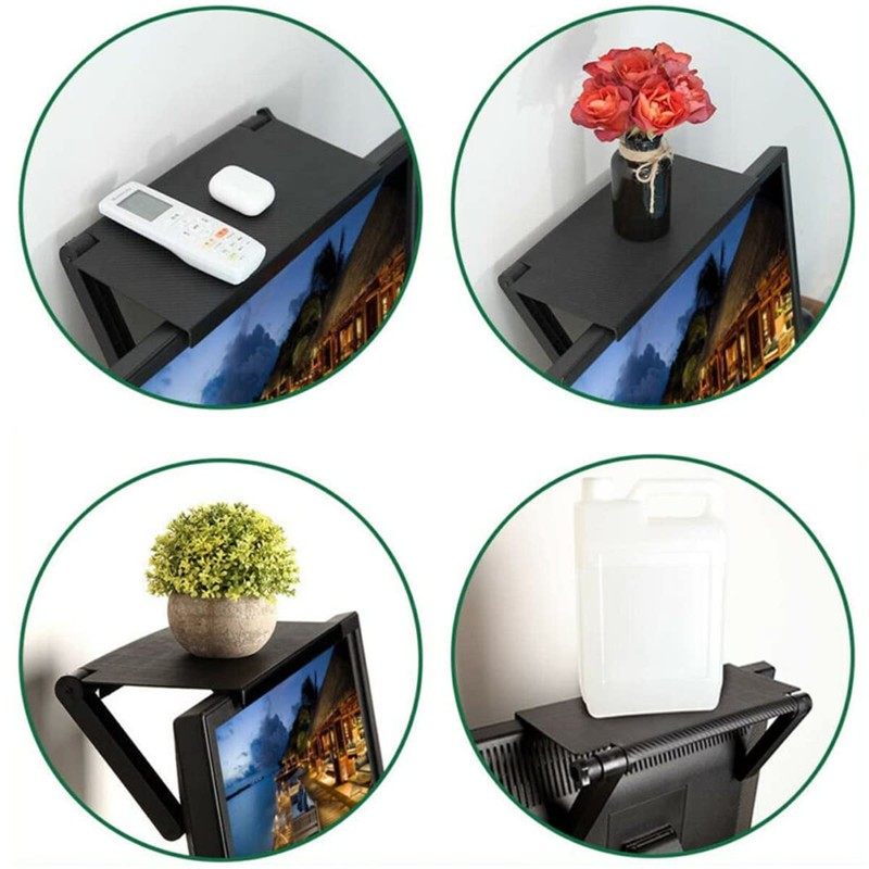 TV Top Shelf Mount Adjustable TV Computer Rack Screen Top
