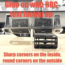 CBC EK Civic MOVING CENTER VENTS fits only EU JDM 9in STYLE TRIM Honda 96-98 EK EJ