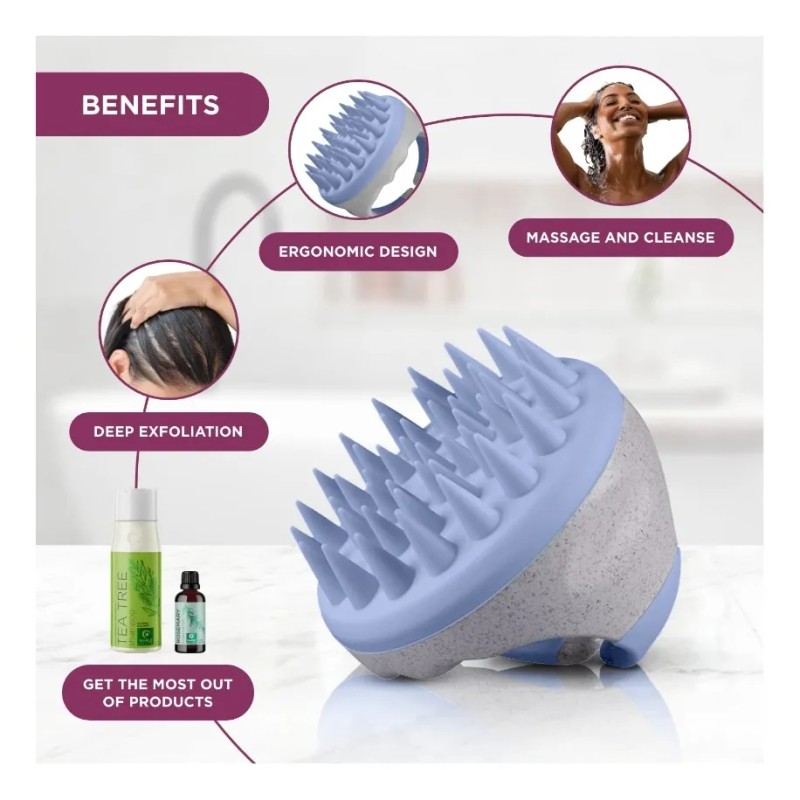 Champú Salvia Con Cepillo Para Limpiar Y Exfoliar, Maple