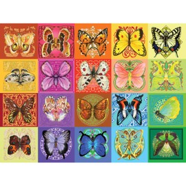 1000 Piece Puzzle for Adults Roberta Collier-Morales Rainbow Butterflies Colorful 27x20 Jigsaw Puzzle