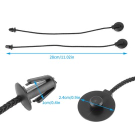 2pcs Parcel Shelf Fixing Cord Tie Down Strap String CV6Z5846538A Fit for Focus MK3 2012 2017 Automotive Trunk Organizers of Plastic and Nylon Materials