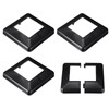 sourcing map Post Skirt, 4pcs 100x100mm/3.94x3.94" Plastic Split Style Post