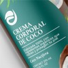 Crema Corporal de Coco Orgánica, Loción Hidratante Natural, 370 ml