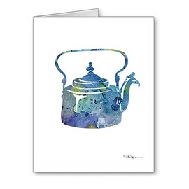 DJ Rogers Fine Art Teapot - Set of 10 Note Cards With Envelopes