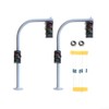 2PCS Model Railroad Train Signals, 3-Lights Block Signal HO Scale