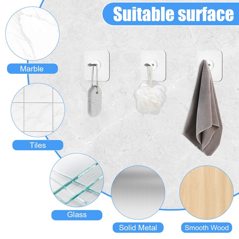 20 PCS Quick Stick Studs for Hanging Adhesive Wall Hooks
