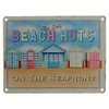 For Sale Beach Huts on the Seafront Metal Wall Sign