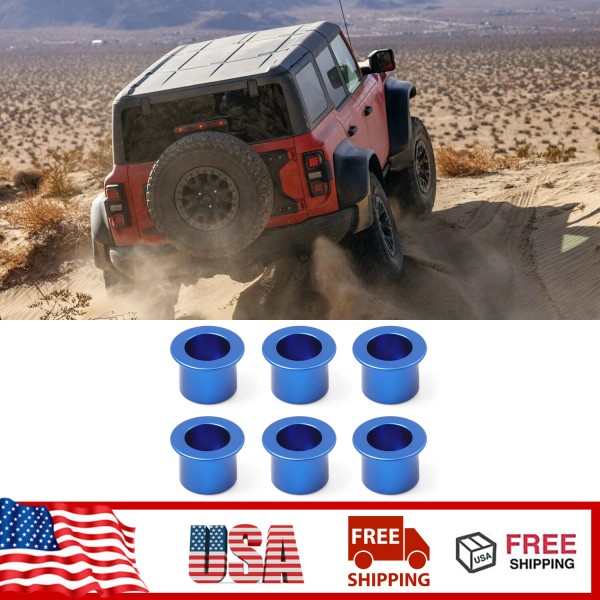 Unbranded For Ford Bronco 2021+ 2Door 6PCS Blue Hardtop Switch