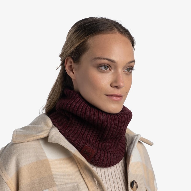 BUFF® Maroon Unisex Adult Merino Wool Tube Scarf