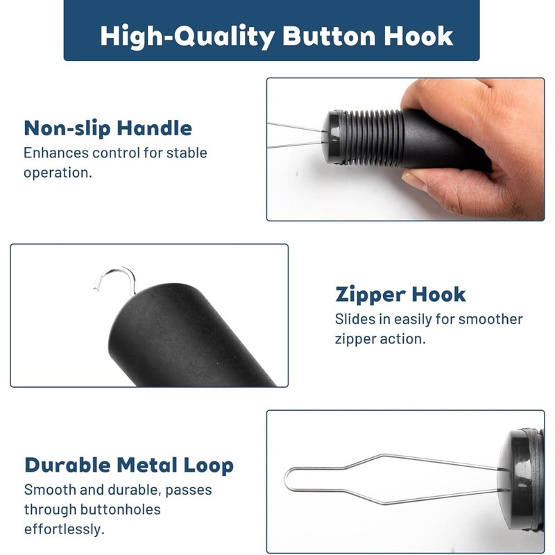 Button Hook and Zipper Pull Helper Tool – Button Hook