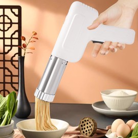 Handheld Electric Pasta Maker,5-in-1 Portable Pasta Maker,Household Noodle Machine Homemade Spaghetti Ramen for Family