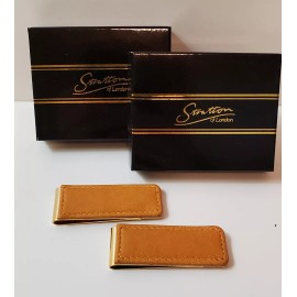 Stratton of London (x2) STRATTON LEATHER Money Clip MENS Stratton of London  New in Box