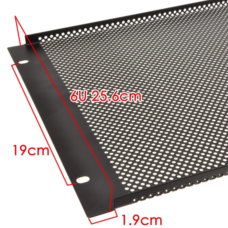 Mesh Vented 6U Blanking Plate for 19 inch Rack Mounted