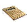 EXPUTRAN Acrylic Calculator with Stand, Battery and Solar Hybrid Powered
