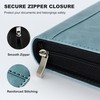 Convend Zip Series Premium Faux Leather A5 6-Ring Portfolio Binder