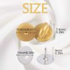 Ruidee 200 Pcs/100 Pairs Tie Tack Pin Backs with Blank
