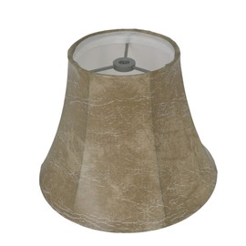 eTeckram Softback Bell Lamp Shade, Faux Leather, 5-inch by 9-inch by 7-inch, Spider-fitter