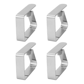 generic Clip Antideslizante Mantel Acero Inoxidable Hogar 4 Piezas