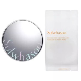 Sulwhasoo 설화수 퍼펙팅쿠션 에어리 본품+리필 SPF50+ PA+++/N [본품+리필 21N1 베이지] Sulwhasoo Perfecting Cushion Airy Full Size + Refill SPF50+ PA+++ /N [Full Size + Refill 21N1 Beige]