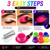 6 Color UV Reactive Neon Pigment Powder Set – Blacklight