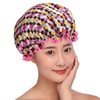 NOLITOY 3pcs Double Layer Waterproof Shower Cap Waterproof Bonnet Bathing