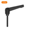 sourcing map 3Pcs M5 x 40mm Adjustable Knobs Handle Male