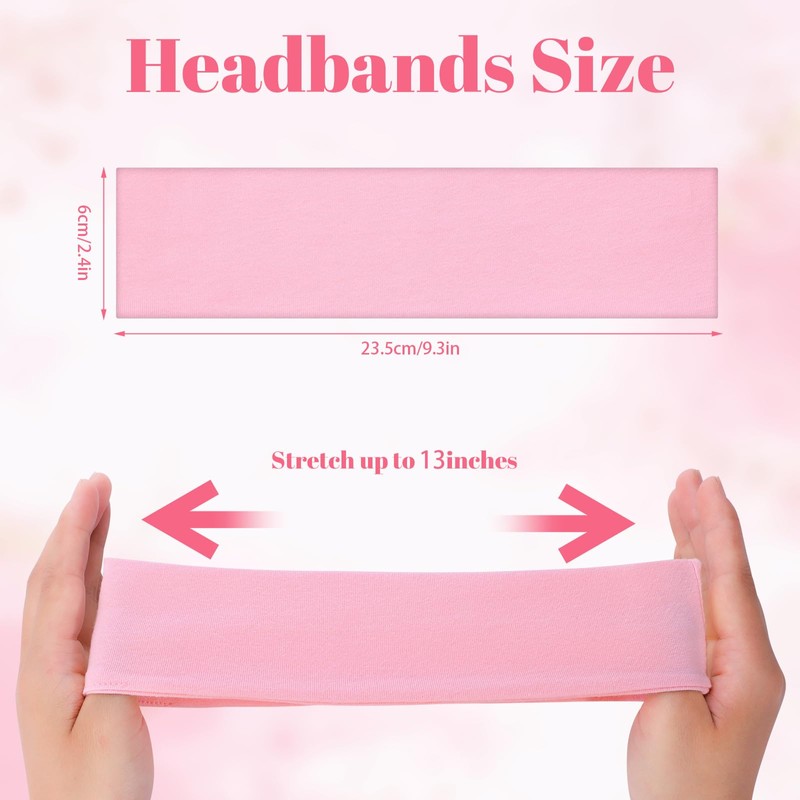 8 Pack Headbands for Women, Sweat Absorbing Headbands Non Slip