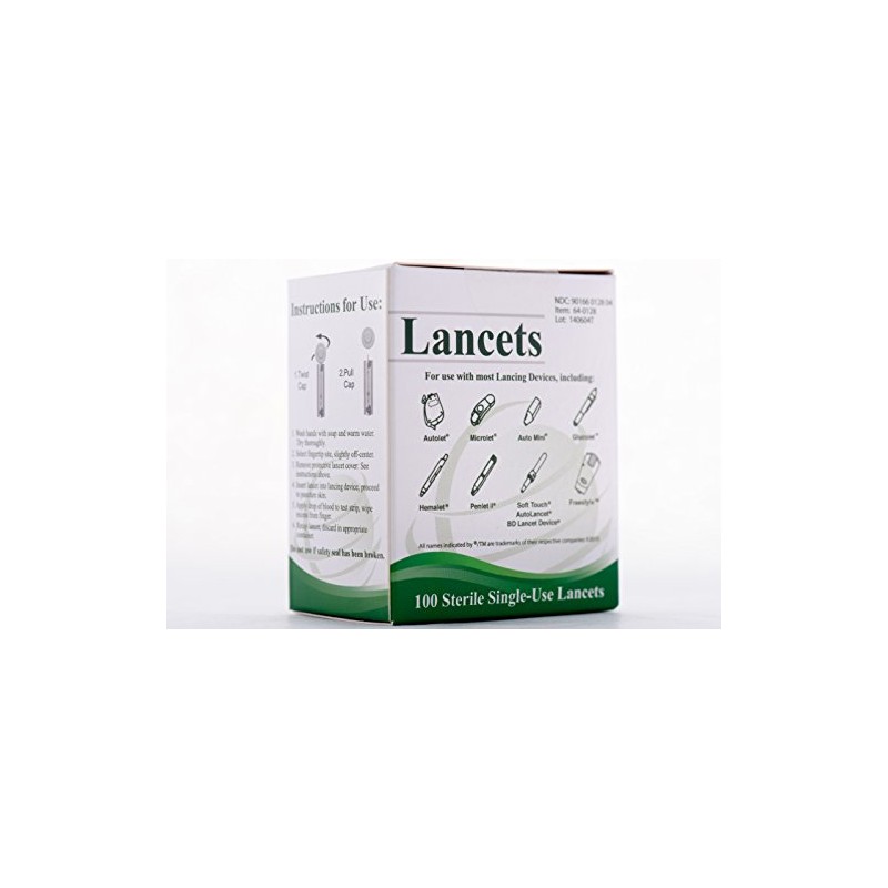 Easy Glide Twist Top Lancets 28G (100 Count)