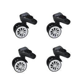 2-8 Pieces Luggage Rotating Wheels Spare Parts, Silent Double Row Wheels Luggage Universal Wheels Plastic Wheels Suitable for Travel Luggage (Pack of 2)