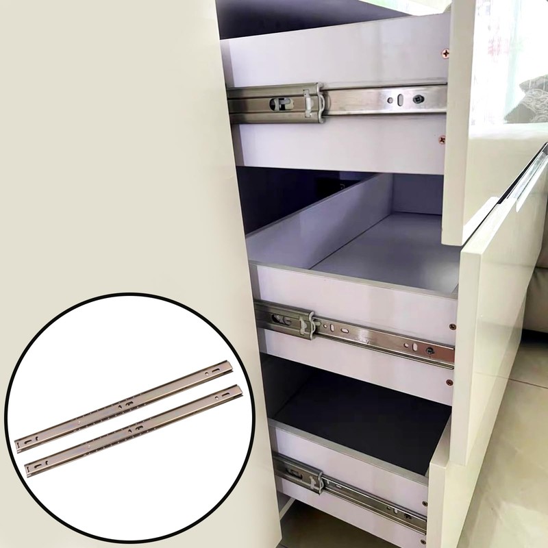 Coshar Drawer Slides 15-Inch Heavy Duty Drawer Track with Ball