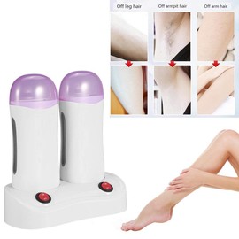 Sonew Mini Hair Removal Wax Heater, Hair Removal Machine, Double Wax Depilation Roller, Easy Wax Removal, Fast Waxing, Leg, Armpit, Arms