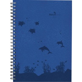 Alpha Edition - Weekly Planner Nature Line Ocean 2025 Pocket Calendar, 15 x 21 cm, Calendar with 128 Pages, Note Area, Address Part, Monthly Overview and International Calendar