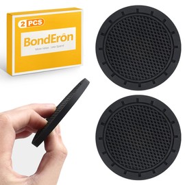 BondEron 2 Stück Universal Auto Untersetzer Getränkehalter Einsatz, rutschfest Silikon Gummi Becherhalter Matte für Getränkehalter, Auto Car Coasters Schutz