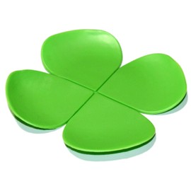 Lucore Four Leaf Clover Beer Coasters - Lucky 7 pcs set Silicone Drink Mats