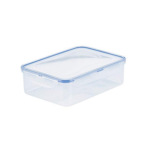 LOCK & LOCK Easy Essentials Food Storage lids/Airtight containers, BPA Free, Rectangle-54 oz-for Veggies, Clear