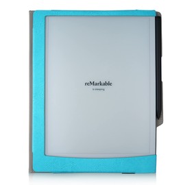 Thankscase Trifold Stand Case for Remarkable 2 Paper Tablet 2020, Premium PU Leather Case Built-in Safety Guard to Prevent The Marker from Falling, Remarkable 2 Handmade Case (Blue)