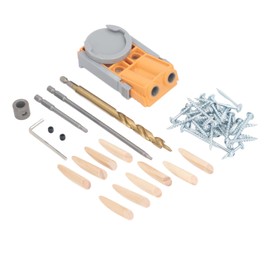 Woodworking Inclined Hole Locator 15° Adjustable DIY Pocket Hole Jig Kit for 1/2in to 1 1/2in