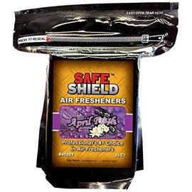 SAFE SHIELD AIR FRESHENER PADS SCENTS 60 COUNT CAR LOT AUTO RENTAL DETAILER DEALERSHIP (APRIL FRESH)