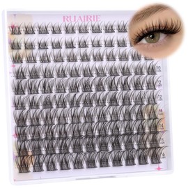Ruairie Lash Clusters Eyelash Extensions Wispy Eyelash Clusters Lash Extension 110pcs 8-16MM Natural DIY Individual Lashes