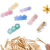 Samcos 50pcs Hair Clip Clip Base Metal Parts Hair Clip