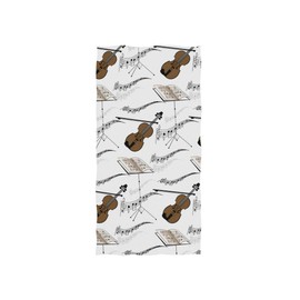 senya Violin with Music Notes Hand Towel Ultra Soft Luxury Towels for Bathroom 30"x15"