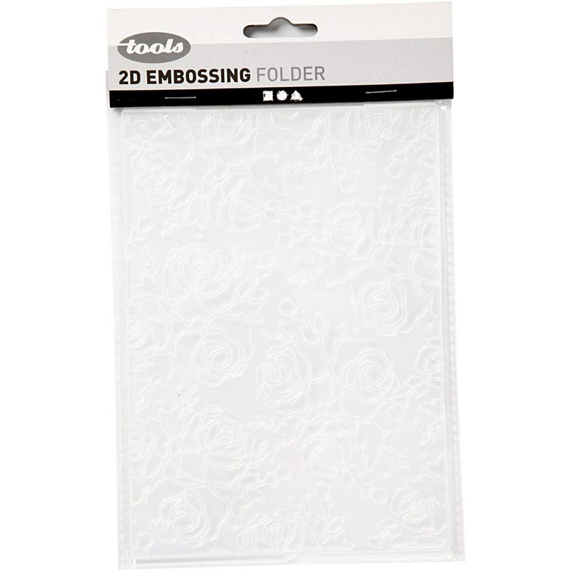 Cartella goffratura, dimensioni 13x18,5 cm, spessore 2 mm, rosa, 1pc